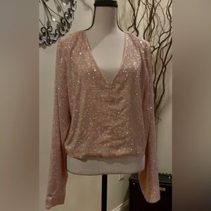 NWT LoveShackFancy Daliana Embellished Cropped Jacket Blush Pink size XL $595